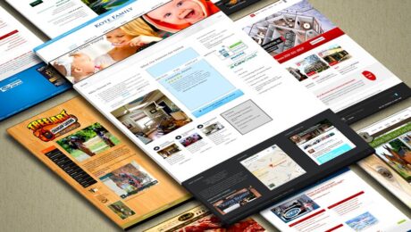 Web mockup layout